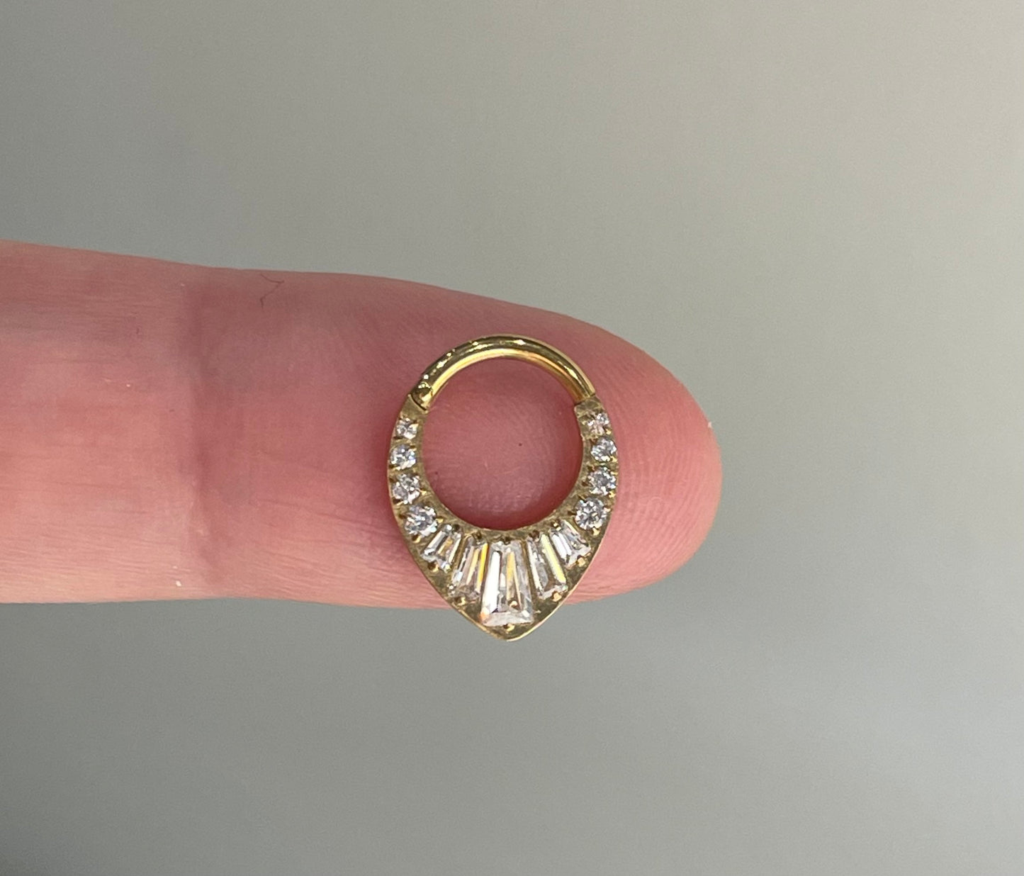 Daith/septum 1.2/8mm titanium clicker