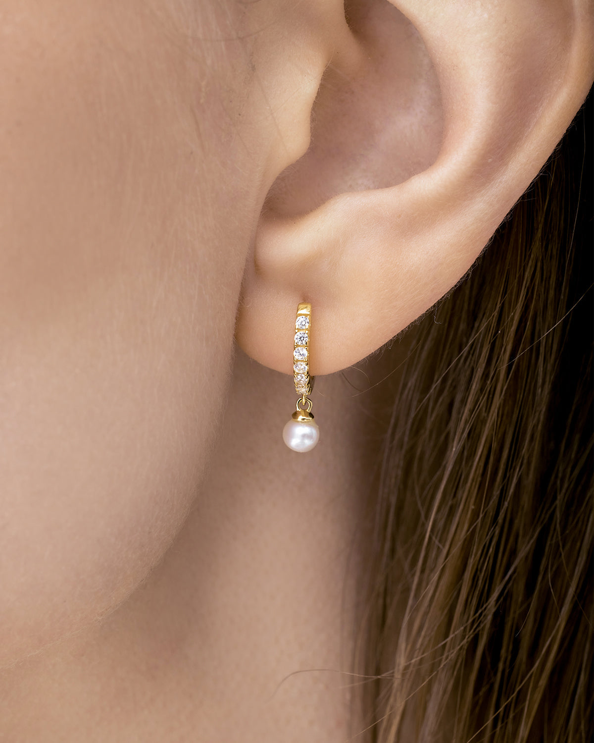 925 Silver sterling Wedding Pearl Earring (Pair)