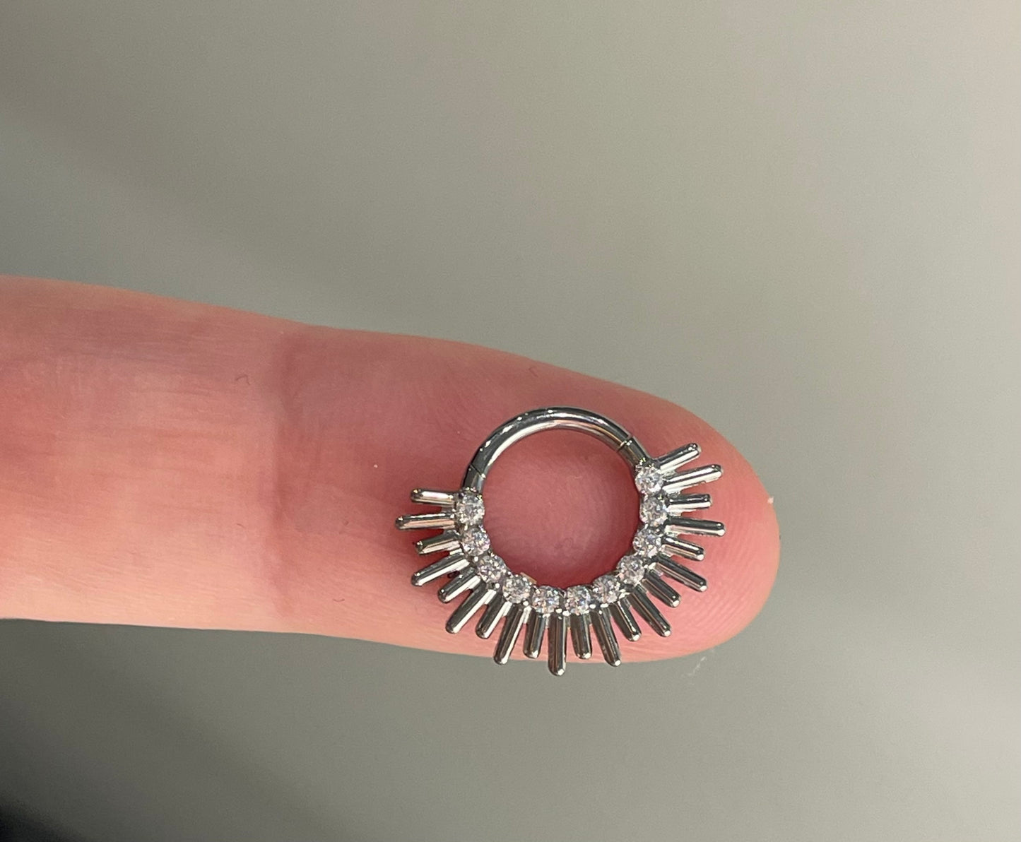 Titanuim Daith septum clicker piercing 1.2/8mm