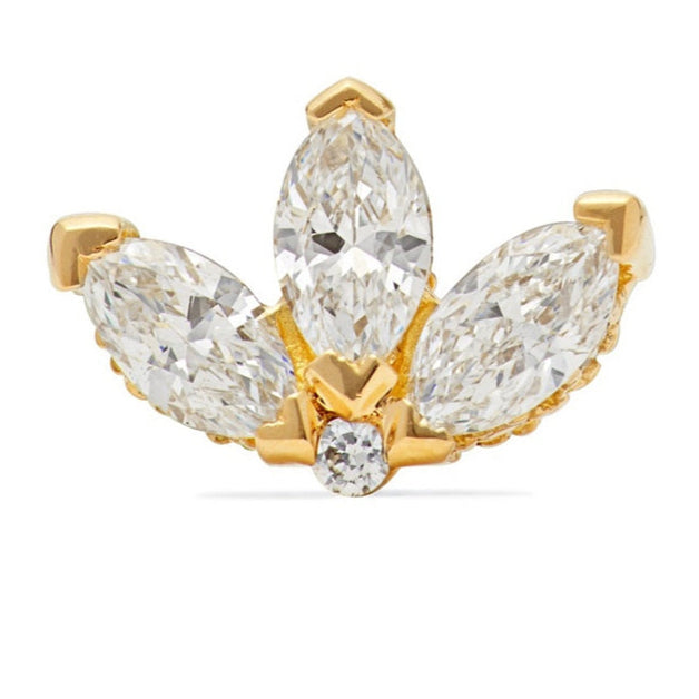 925 Silver Earrings Simple Clover Stud Earrings( pair )