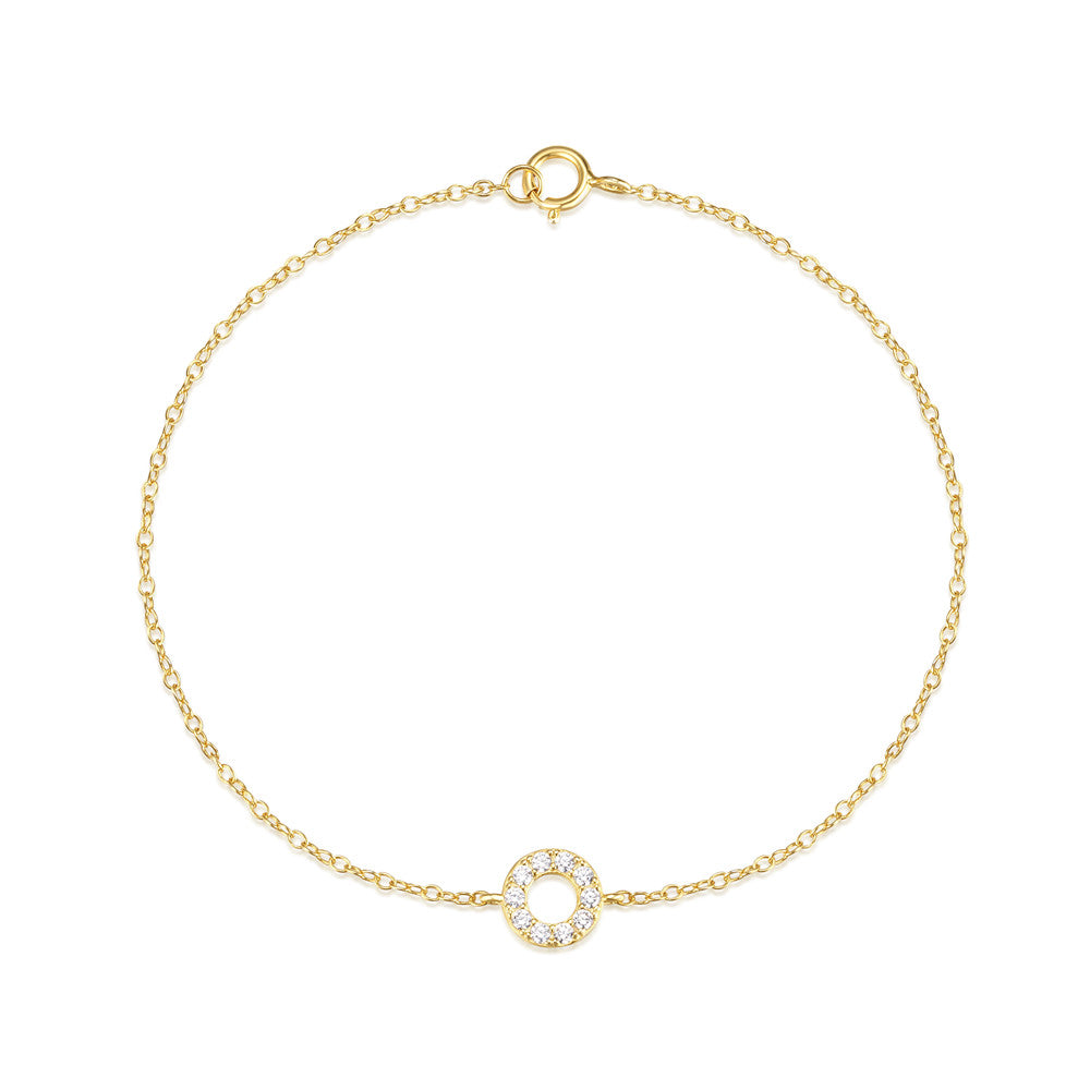 925 Sterling Silver Punk Circle Bracelet