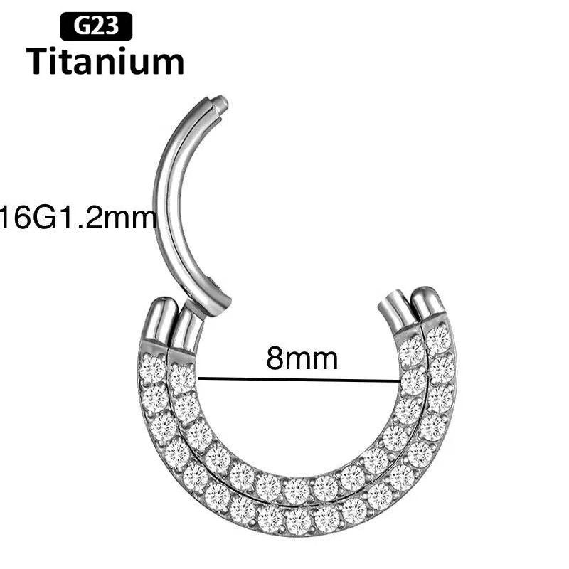 Iris Titanium Daith-Septum 1.2/8mm