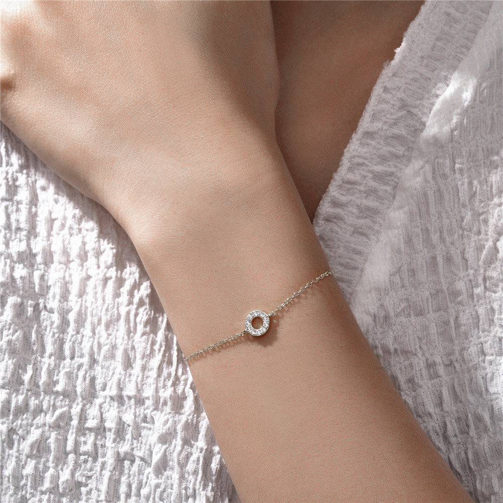 925 Sterling Silver Punk Circle Bracelet