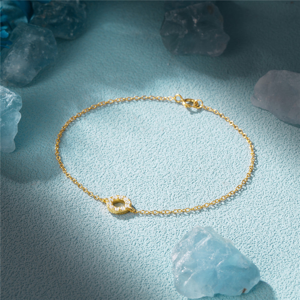 925 Sterling Silver Punk Circle Bracelet