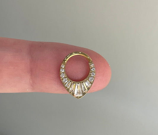 Daith/septum 1.2/8mm titanium clicker