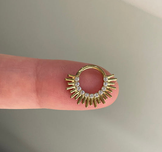 Titanuim Daith septum clicker piercing 1.2/8mm