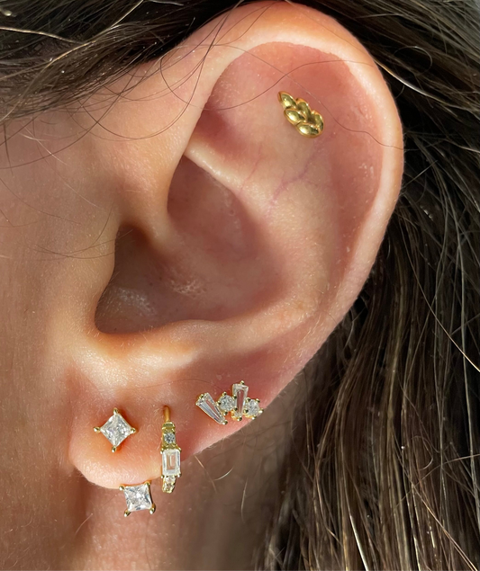 925 sterling silver gold plated 3 pcs set