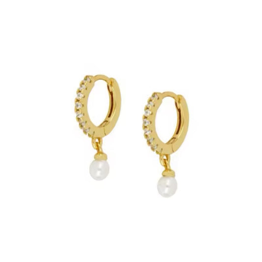 925 Silver sterling Wedding Pearl Earring