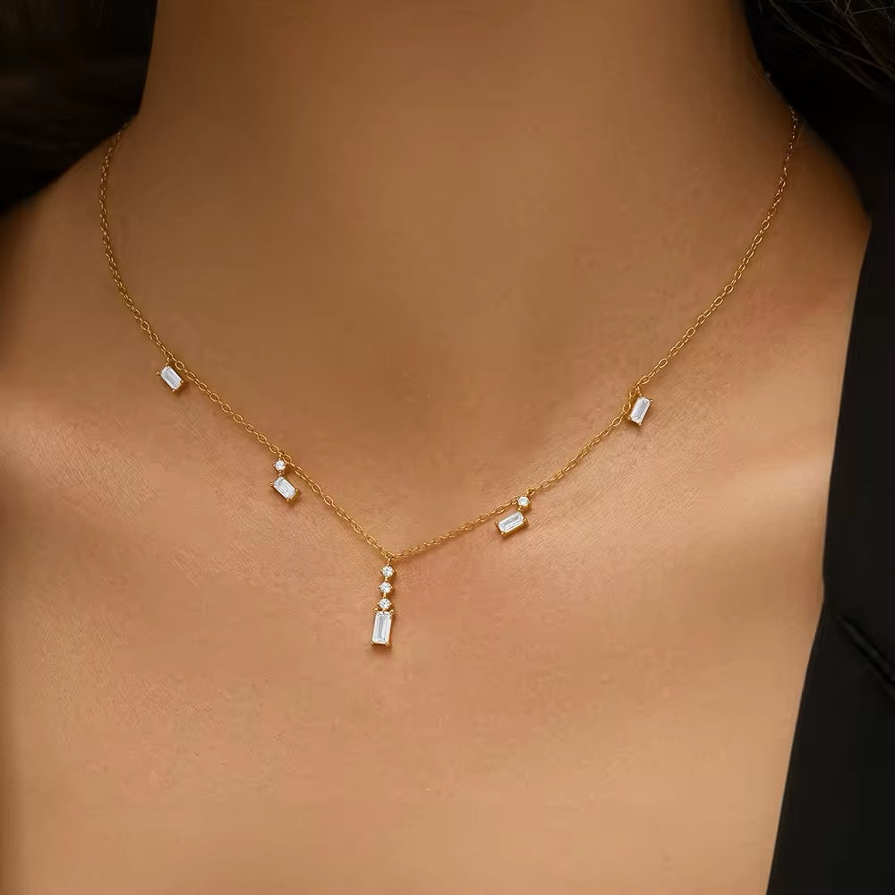 925 Silver Sterling 18k Gold Plated Necklace