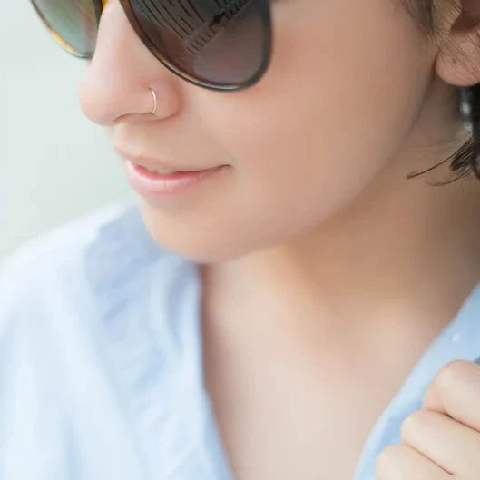 Titanium Nose Ring Septum Clicker (0.8x8mm, 20 G A U G E)